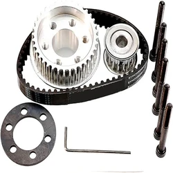 Kit de poleas de rueda de PU para monopatín eléctrico, Kit de correas de engranaje de 5M y 270MM, 83MM, 90MM, 97mm, DIY