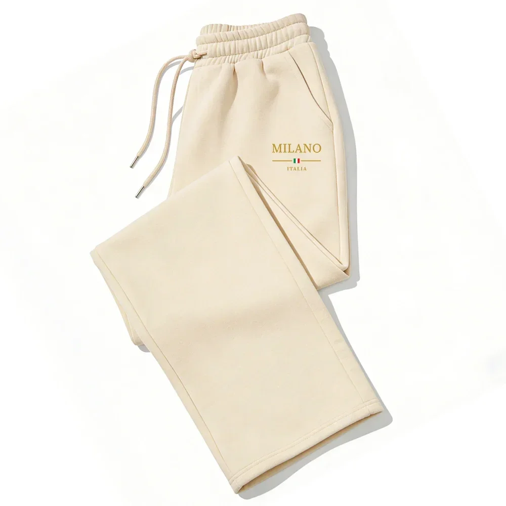 2026 Heißer Verkauf: Jogginghose mit Milan-City-Print für Herren und Damen, Herbst/Winter, lässig, hochwertige Outdoor-Lauf- und Sport-Sweatpants – Detail 15