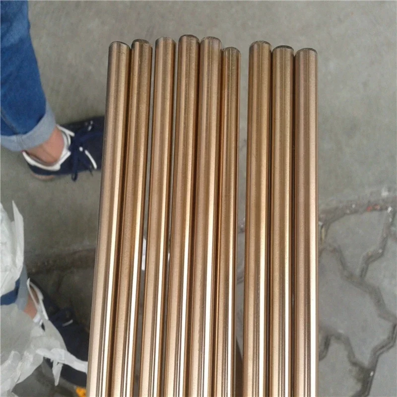 Big size C5191 QSn6.5-0.1 Phosphor Bronze bar 6-60mm tin-phosphor bronze phosphorous copper rod for Industrial Parts 100/500MM