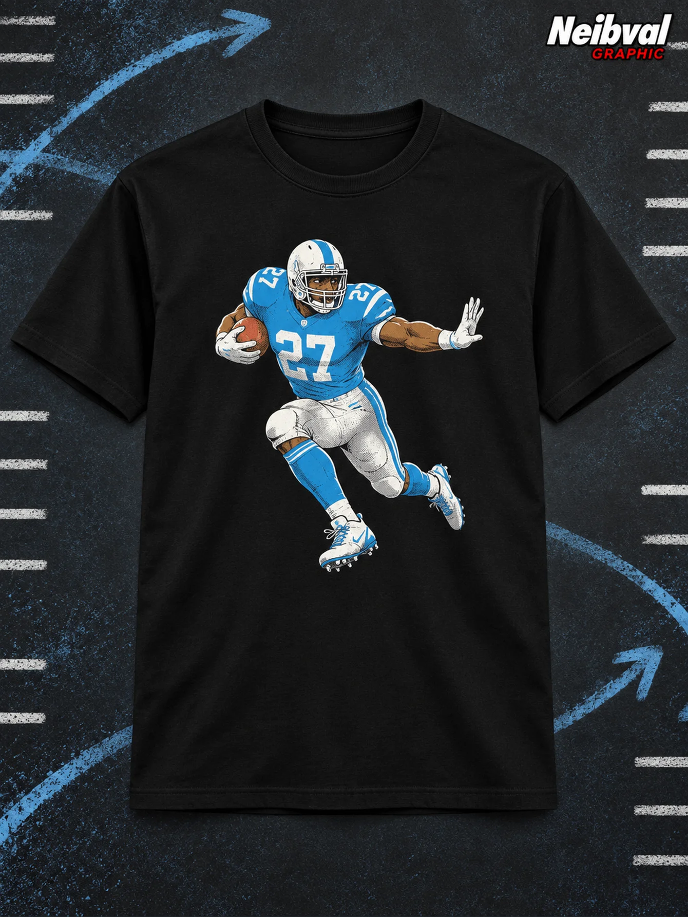 Men'S T-Shirts, Weekend Wear, Football Runners, Retro Athletic Art, Summer, Pure, Black Short Sleeve, Football Fan Gift