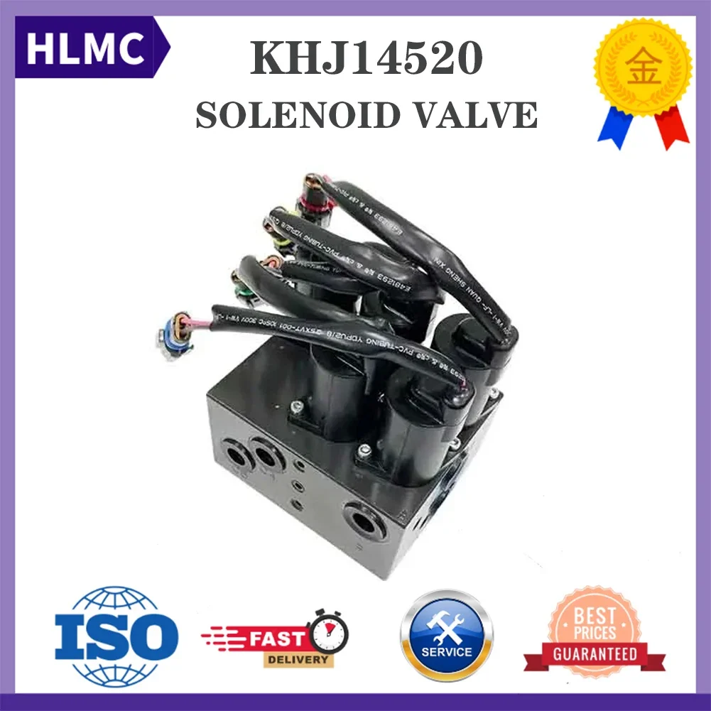 KHJ14520 Solenoid Valve Hydraulic Pilot Pressure Excavator CX250C CX290B CX300C CX350 CX470 CX700 CX800 SH210-5 SH350