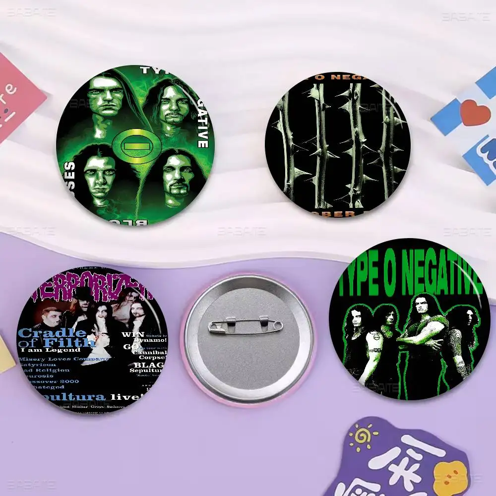

Rock Band T-Type O-N-Negative Badges Creative Tinplate Soft Button Pins Animal Icon Brooch Lapel Backpack Badge Accessories Pin