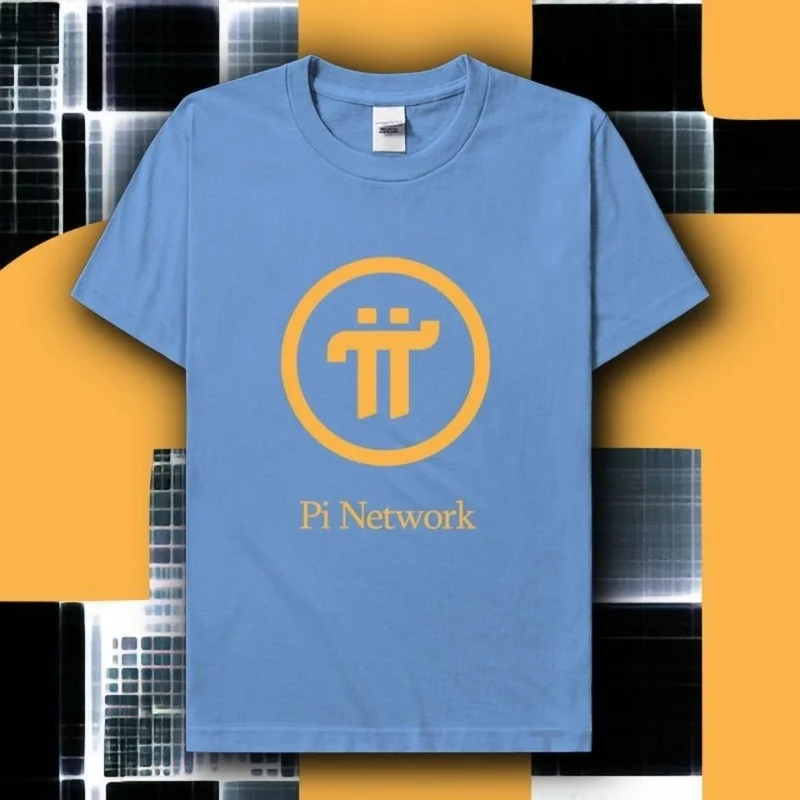 Pi Network Men and women\'s short-sleeved t-shirts Tense cotton T-shirts baseball caps