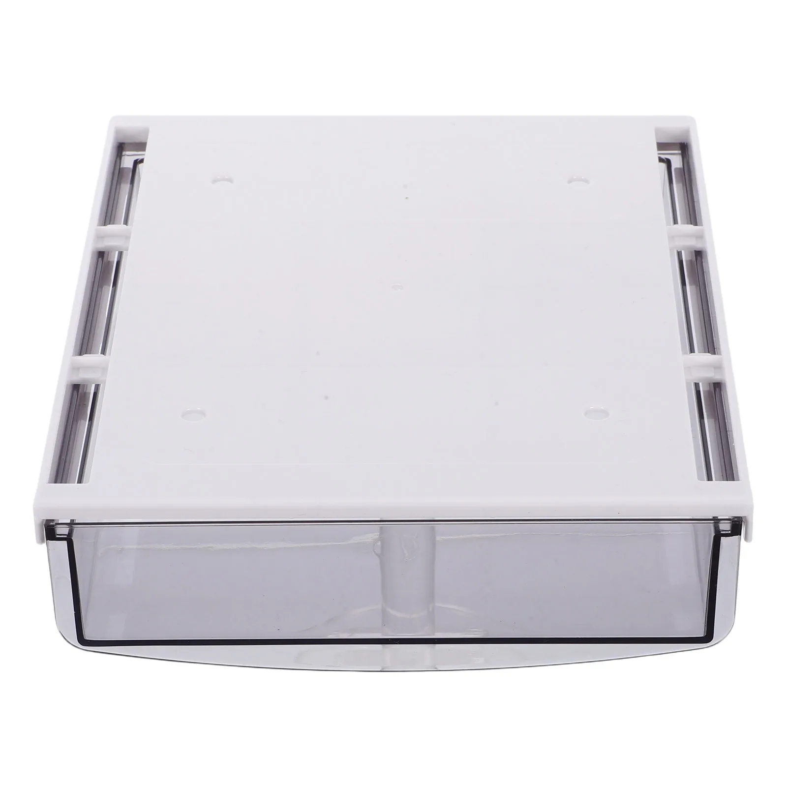 

Self Adhesive Under Desk Transparent Drawer Hidden Slide Out Storage Organizer for Office Desk Stationery Drawer Storage Box