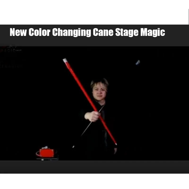 

New Color Changing Cane Magic Tricks Gimmick Instant Wand Color Change System for Close-Up Stage and Street Illusions