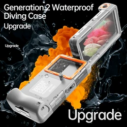 Professional Diving Phone Case For iPhone 15 14 13 12 Pro Max Underwater Taking Waterproof Cases Cover For SamsungS22 S23 Huawei