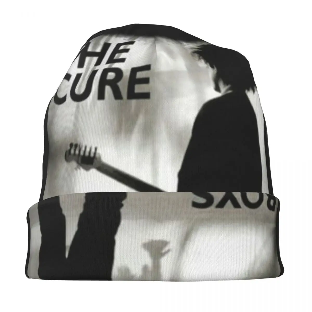 The Cure Band Galaxy Boys Beanie หมวกเพลงอัลบั้มสีดํา man cool Bonnet หมวกผู้ชายผู้หญิง Unisex Street Kpop Skullies Beanies