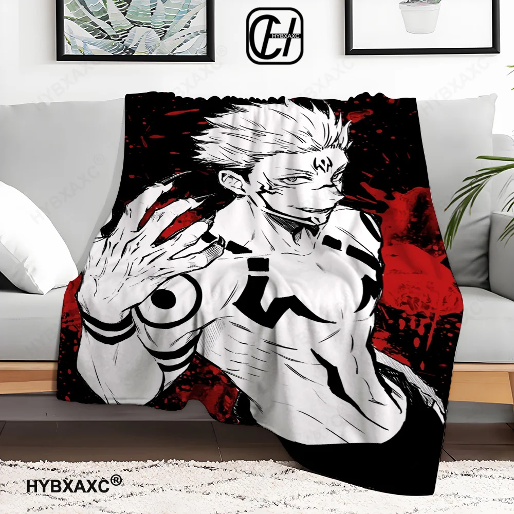 Sofa Blankets for Winter King Size A-Sukuna Microfiber Bedding Warm Bed Fleece Camping Custom Nap Anime Fluffy Soft Blankets