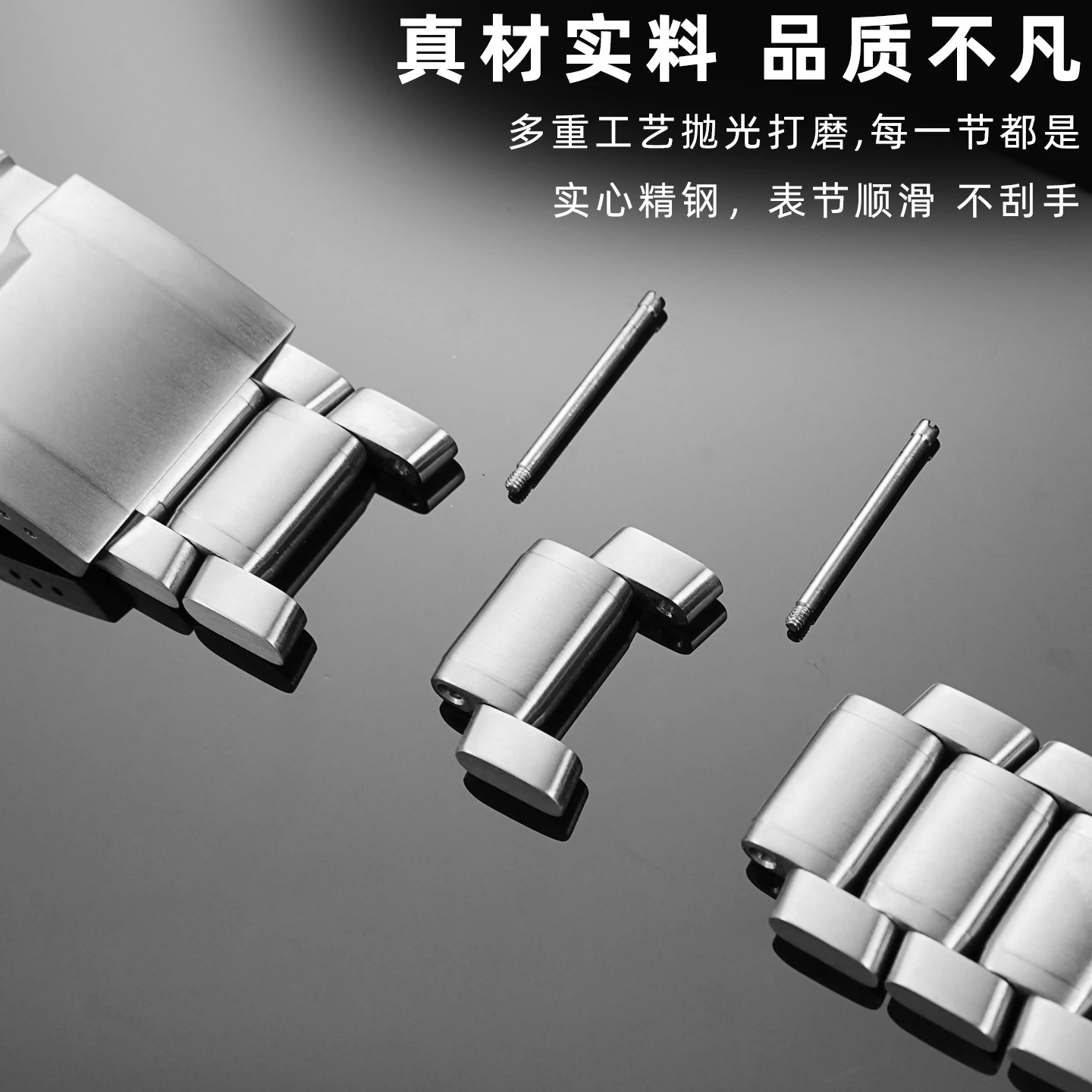 Para cadena de reloj dedicada Garmin MARQ2/marq Pilot Leader Golf Green Water Gen2 correa de reloj de boca de arco de aleación de titanio sólido 22mm