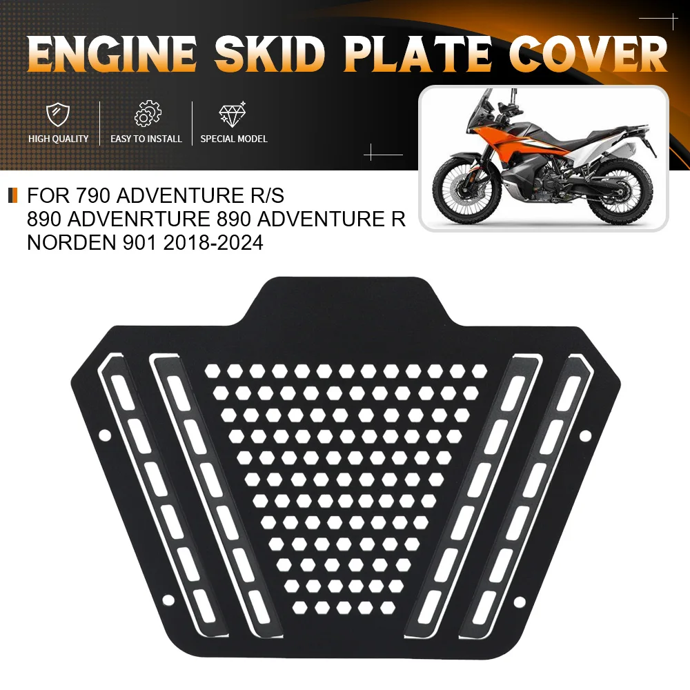 

For 790 Adventure R/S 890 Advenrture 890 Adventure R Husqvarna Norden 901 2018-2023 2024 Motorcycle Engine Skid Plate Cover