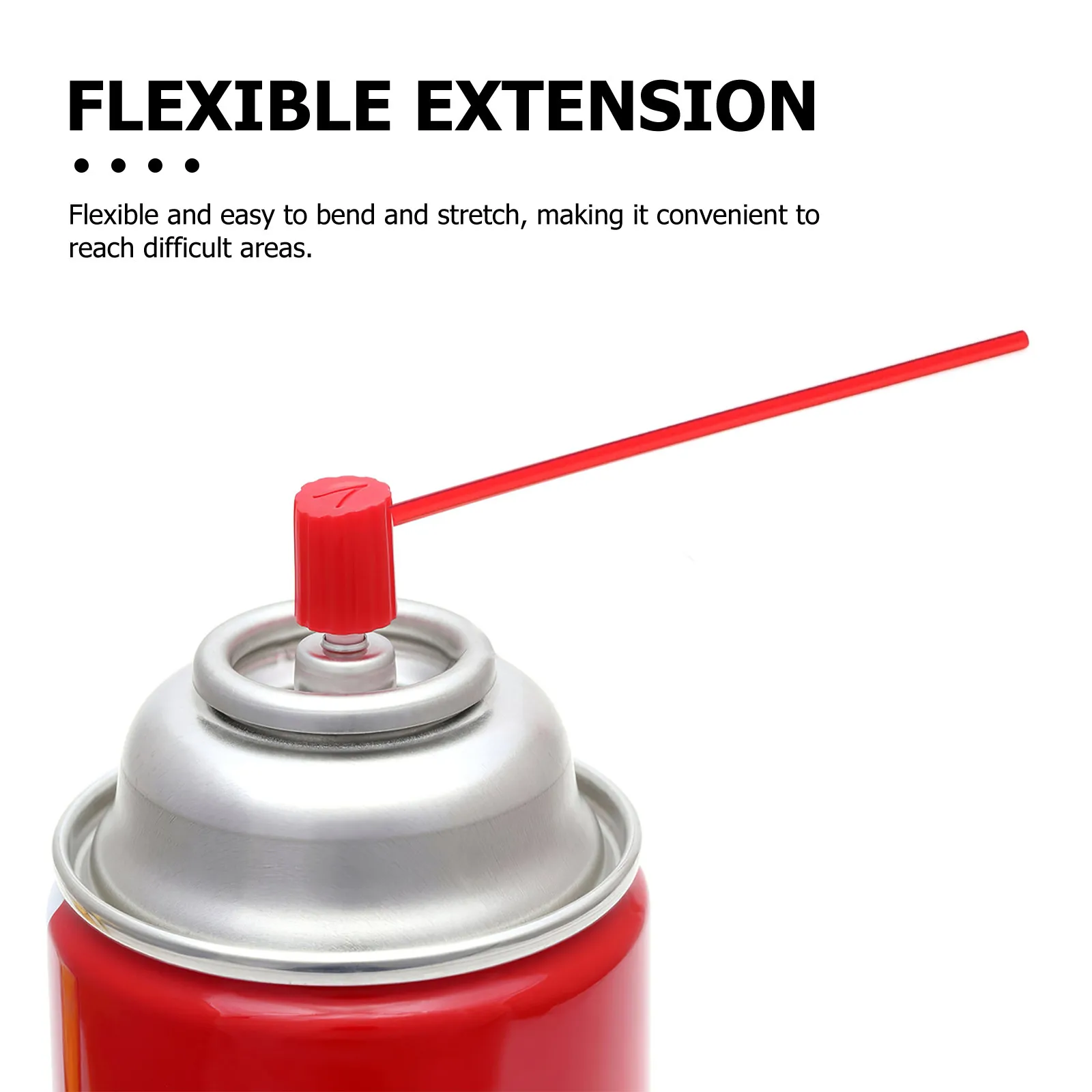 Picture 5: 4 Pcs Flexible Spray Can Straws Spray Can Straws Extension Replacement Spray Can Nozzle Straws Reliable Aerosol Straws Extender