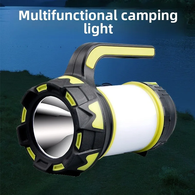 Multifunctional LED Camping Lantern: USB - charged, Intelligent Output, Big - cup Super - bright Flashlight with Side Light