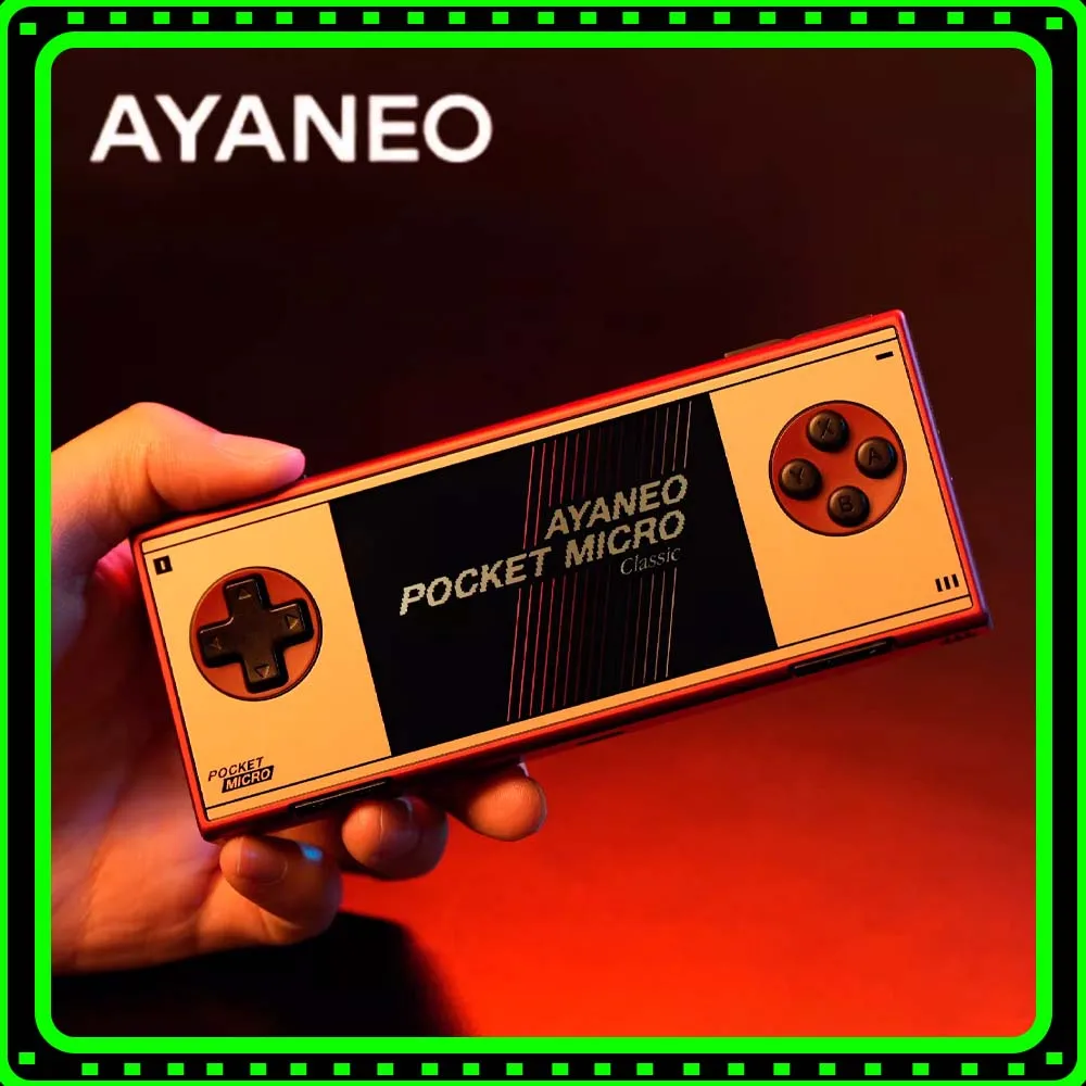 AYANEO Pocket MICRO Game Console Aluminum Alloy IPS 960*640 Resolution Screen 3.5Inch Frame Customized Handheld Game Consoles