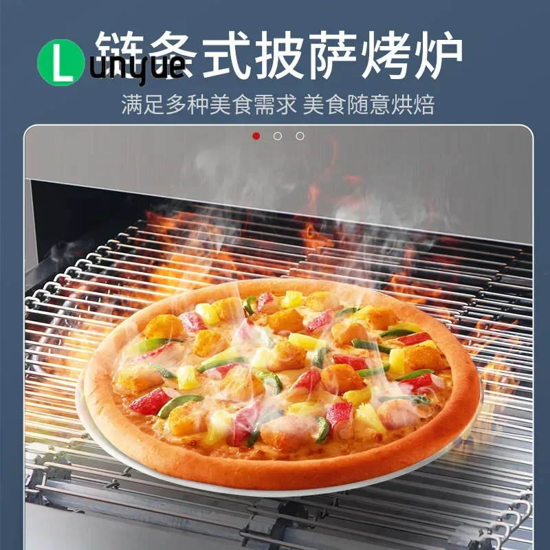 Commercial Automatic Chain Pizza Oven Electric Conveyor Toaster for Burger Tustin Grilling High Efficiency Wholesale Kitchen