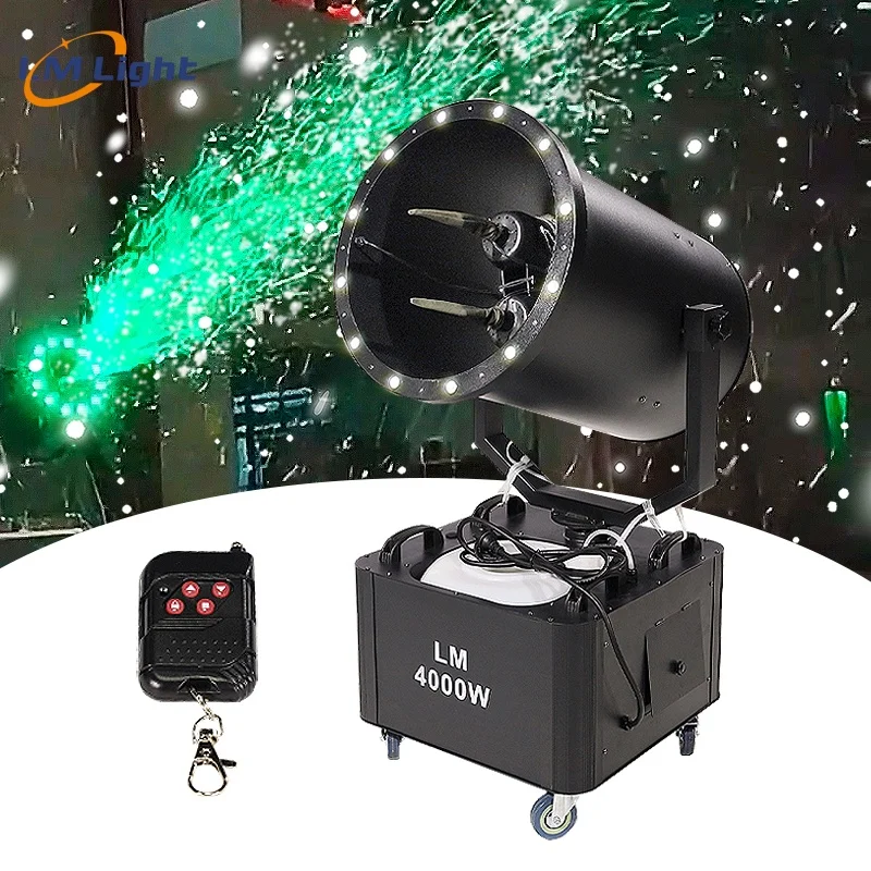 New LM 4000W LED Snow Machine For Christmas Party Wedding Stage Effect Event Performance Decoration