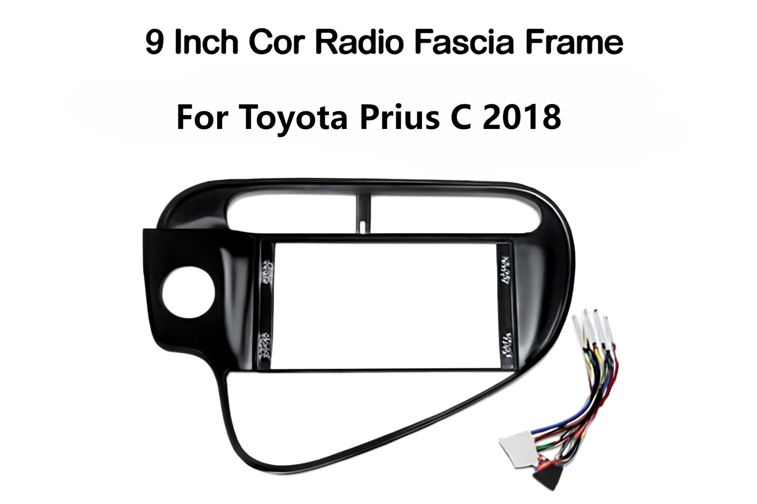 

9-дюймовый автомобильный радиоприемник, адаптер рамки с декодером Canbus для Toyota Prius C 2018 | Комплект панели установки стереоприборной панели Android