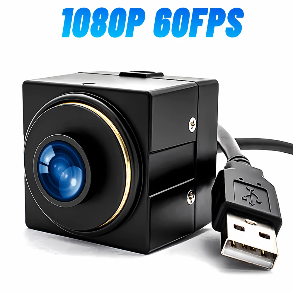WGWK 1080P Full HD 60FPS USB Camera High Speed UVC Plug Play PC Webcam 2.35mm 138° M12 Lens For Golf Swing Machine Vision System