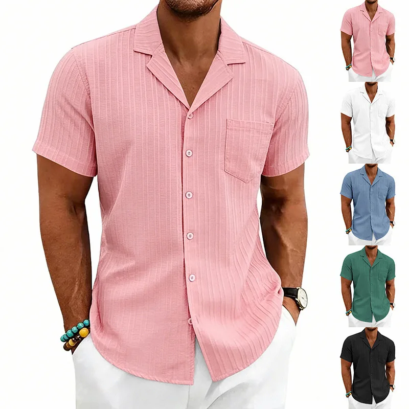 Men's Summer Men's Casual Simple T-Shirt Short Sleeve Men's Shirt