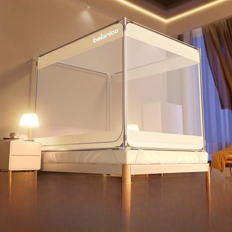 

Москитная сетка класса А для кровати 0,5 метра, 8-метровая, в стиле монгольской юрты, для дома и спальни, без установки, для младенцев и детей, предотвращает падение с кровати.