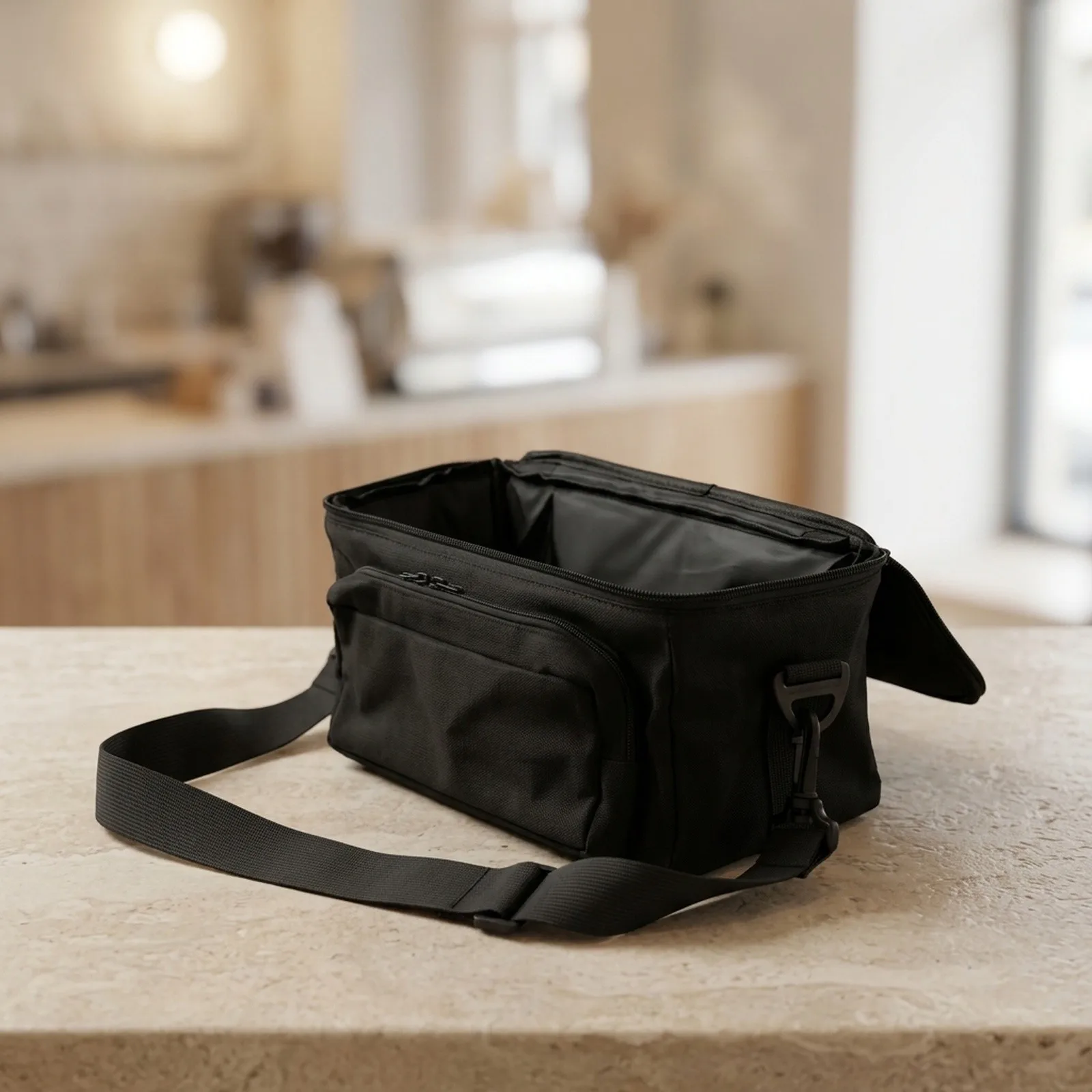 Waterproof Carry Bag for JBL 5 Speaker with Double Pocket Front Compartment for Accessories 900D Thickened Nylon