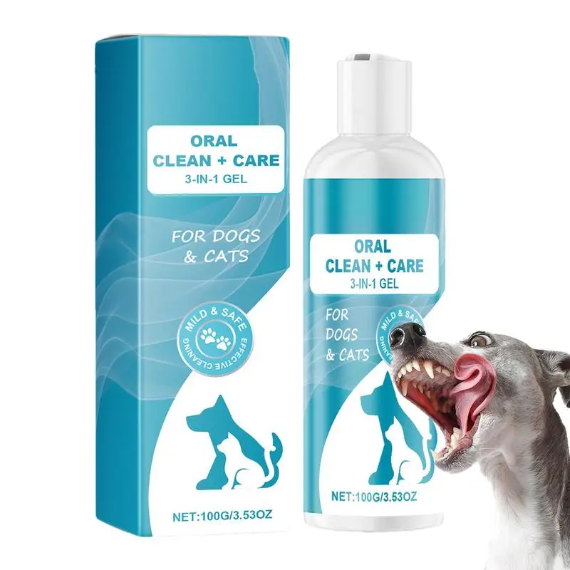 Dog Oral Care Gel Deep Cleaning Toothpaste Gel Dog Tooth Brushing Gel Professional Dog Breath Freshener For Dog Teeth