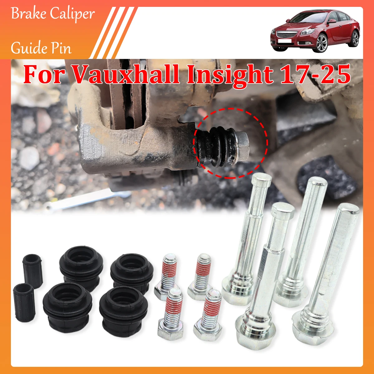 Rear Left Right Brake Caliper Cylinder Slider Guide Pin For Bushing Boot Seal Repair Kit For VAUXHALL INSIGNIA 2017 2018-2025