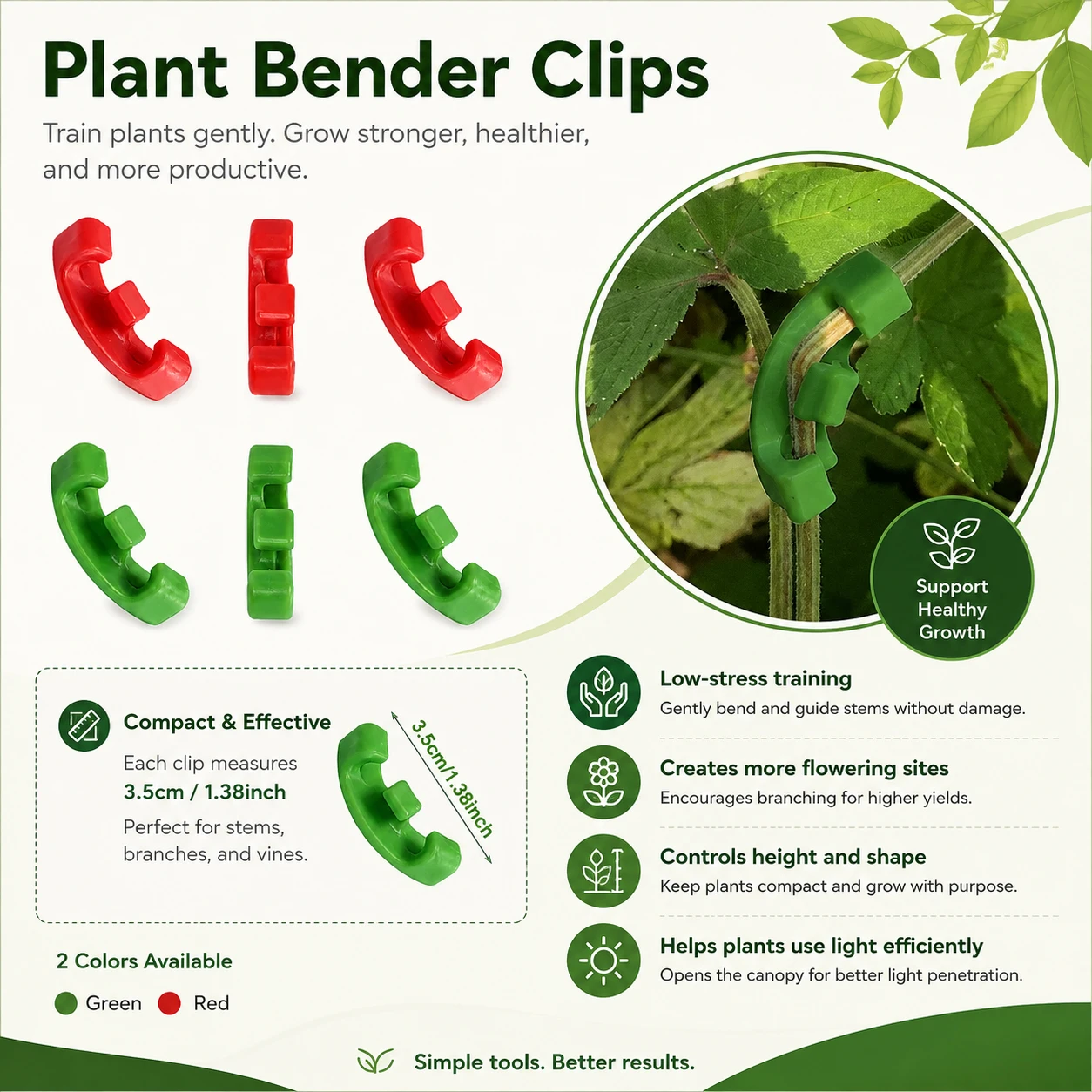 Gardening Tools Lowes - 10-100Pcs Low Stress Training Plant Benders,