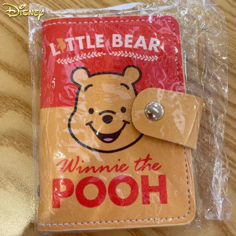 

Disney Cartoon Winnie the Pooh Lotso Compact Anti Magnetic Anti theft Card Swipe Bag for Women Multi functional Storage Wallet