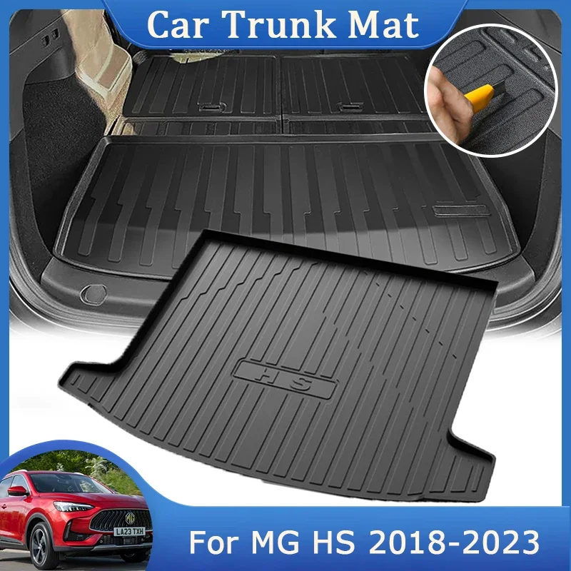 For MG HS 2018 2019 2020 2021 2022 2023 TPE Rear Trunk Mat Waterproof Easy Clean Cargo Tray Trunk Cushion Protection Accessories