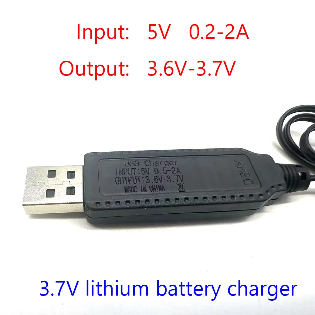 USB Charger Cable For 3.7V Lithium Battery Charger SM-2P Forward RC Car Parts RC Quadcopter Toy Aircraft Accessories - Image 2
