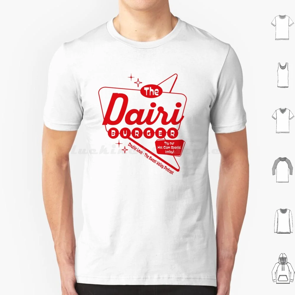 The Dairi Burger T Shirt 6xl Cotton Cool Tee Sweet Valley High Wakefield Elizabeth Wakefield 90s Nostalgia Diner Books The