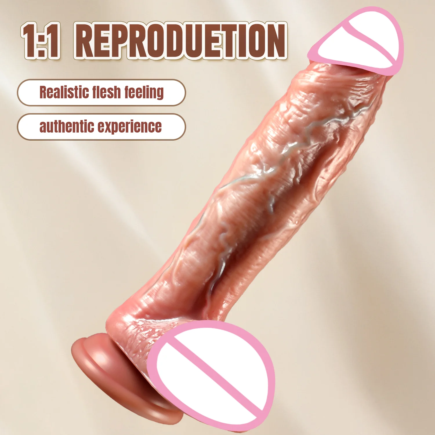 Dildo super realistico per la masturbazione femminile Penetrazione del pene overlength anale flessibile grosso cazzo Giocattoli adulti sexy del sesso per le donne