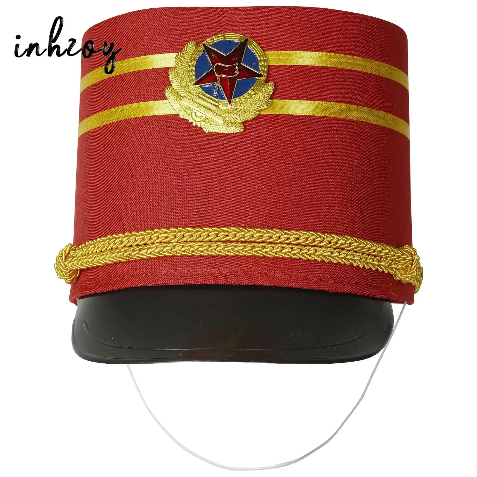 Toy Soldier Hat for Kids, Drum Band, Honor, Royal Guard Cap, Halloween Cosplay, Acessórios Traje, Performance de Palco, Meninas, Meninos