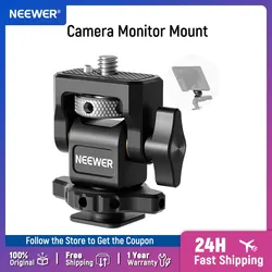 NEEWER DSLR Camera Clamp Adjustable Monitor Mount with Cold Shoe Anti Twist 1/4