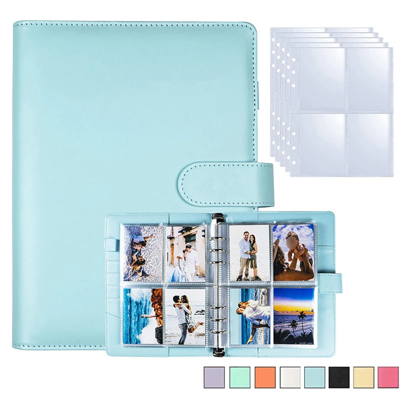 25PCS A5 Four Grid Loose Leaf Card Pages Clear Photocard Storage Sheets Portable Collection Sorting Idol Cards Business Cards