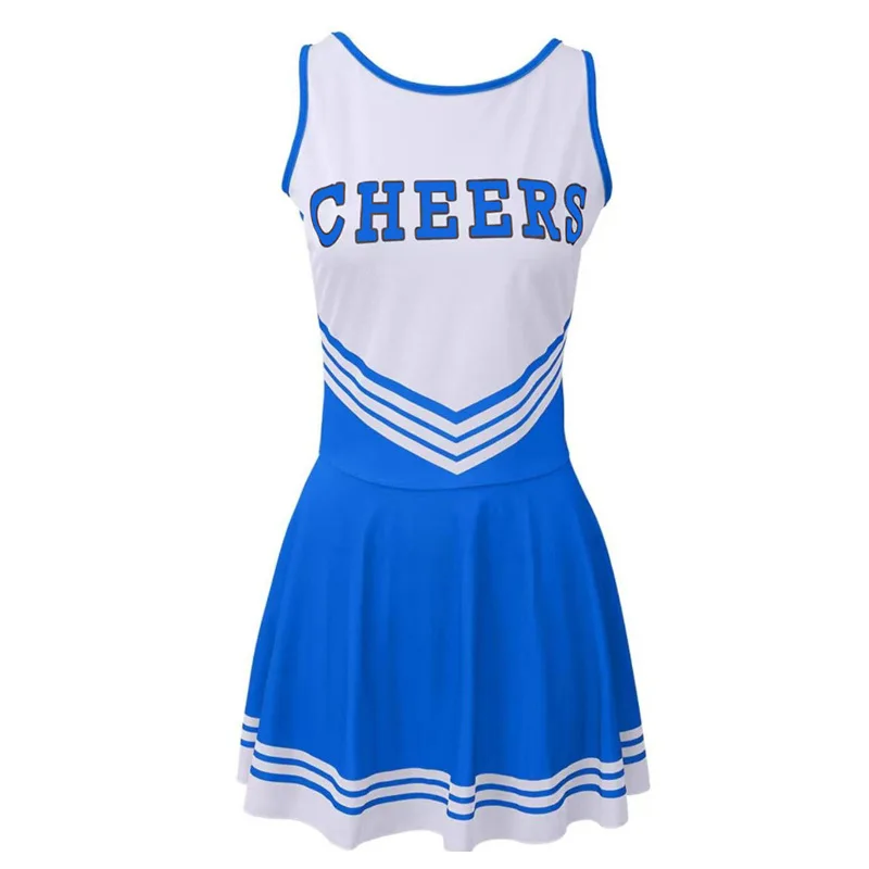 Nuovo abbigliamento da cheerleader Performance transfrontaliera Calcio Bambino Abito da cheerleader sexy in un unico pezzo