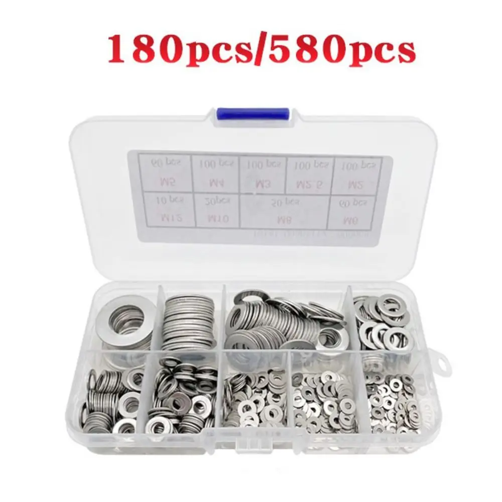 

Ассортимент шайб из нержавеющей стали M2 M2.5 M3 M4 M5 M6 M8 M10 Простая шайба Плоские прокладки Кольца Прокладки Кольца Домашний декор