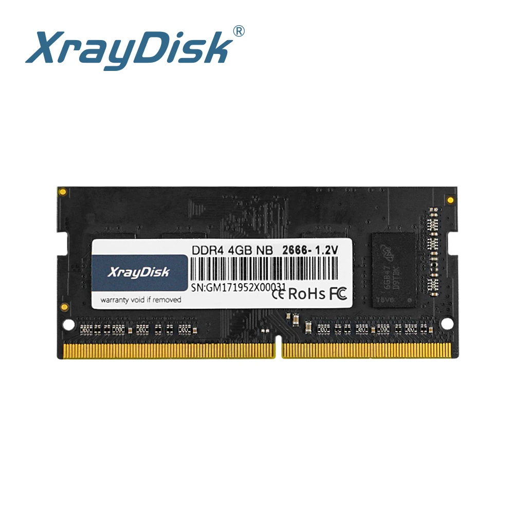XrayDisk 메모리 Ram DDR4 8GB 4GB 16GB 2666mhz 1.2V Sodimm 노트북 고성능 노트북