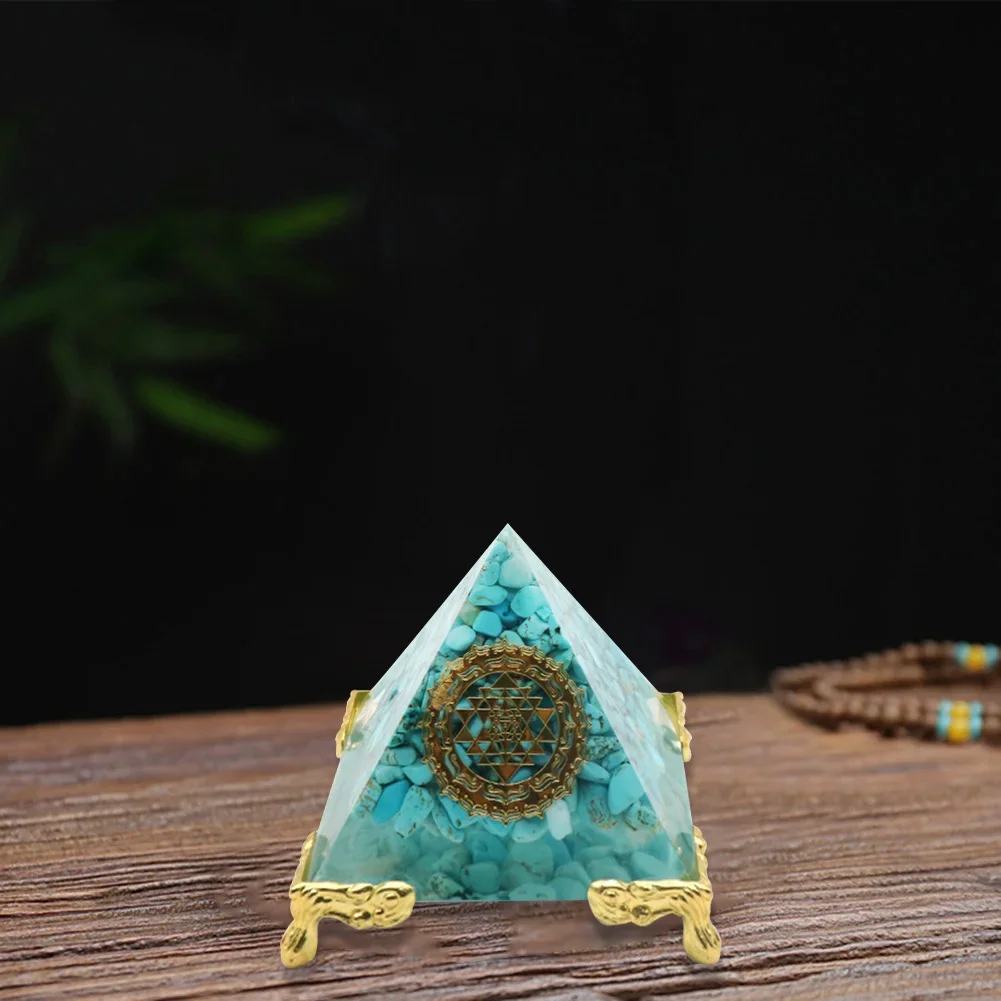 4/8/16/24/32/40pcs Ogan Pyramid Tripod Stand Orgonite Crystal Resin Ornaments Base Holder Energy Pyramid Home Decoration Rack