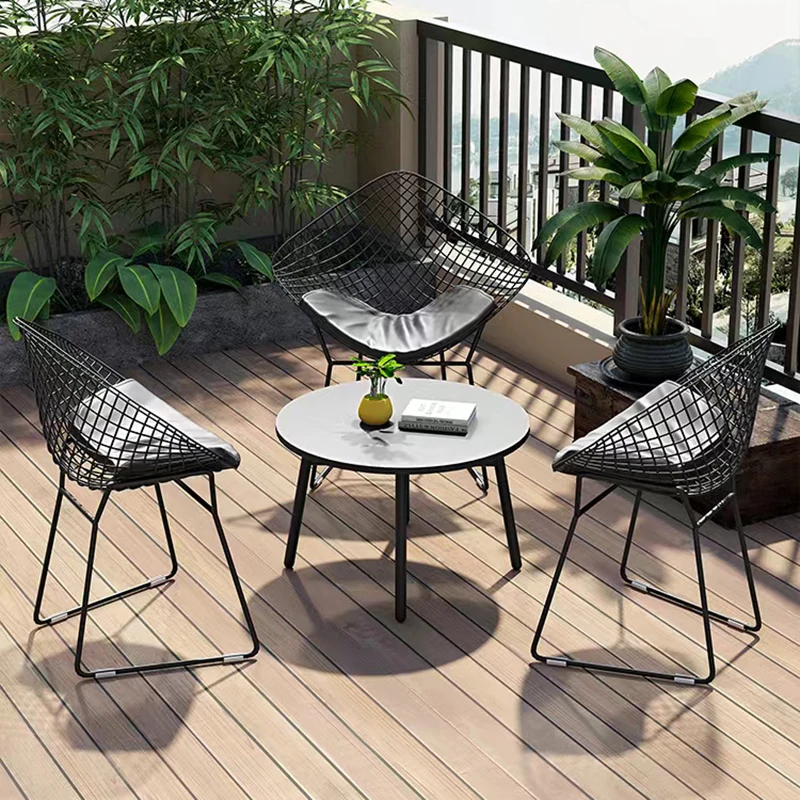 Outdoor Furniture Garden Terrace Set Patio Rocking Iron Chair Inflatable Aluminium Sofa Single Swing Party Chairs Armchairs Lawn