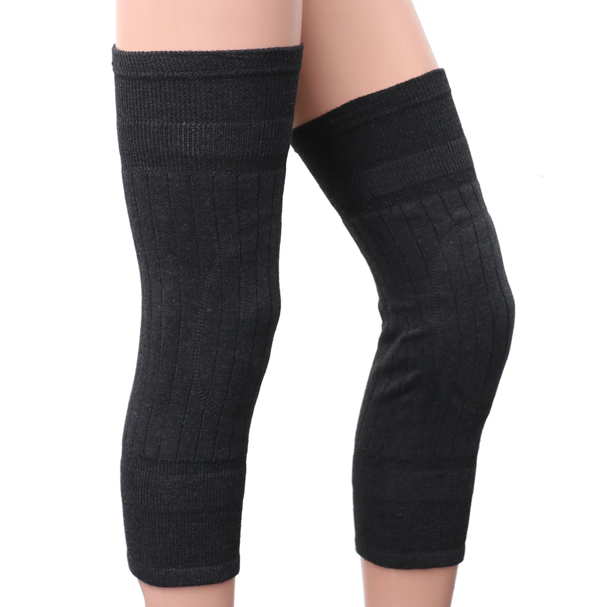 

1Pair Warm Fleece Knee Support Unisex Thickened Elastic Winter Knee Sleeve for Sports and Arthritis Pain Relief Thicken Warmer