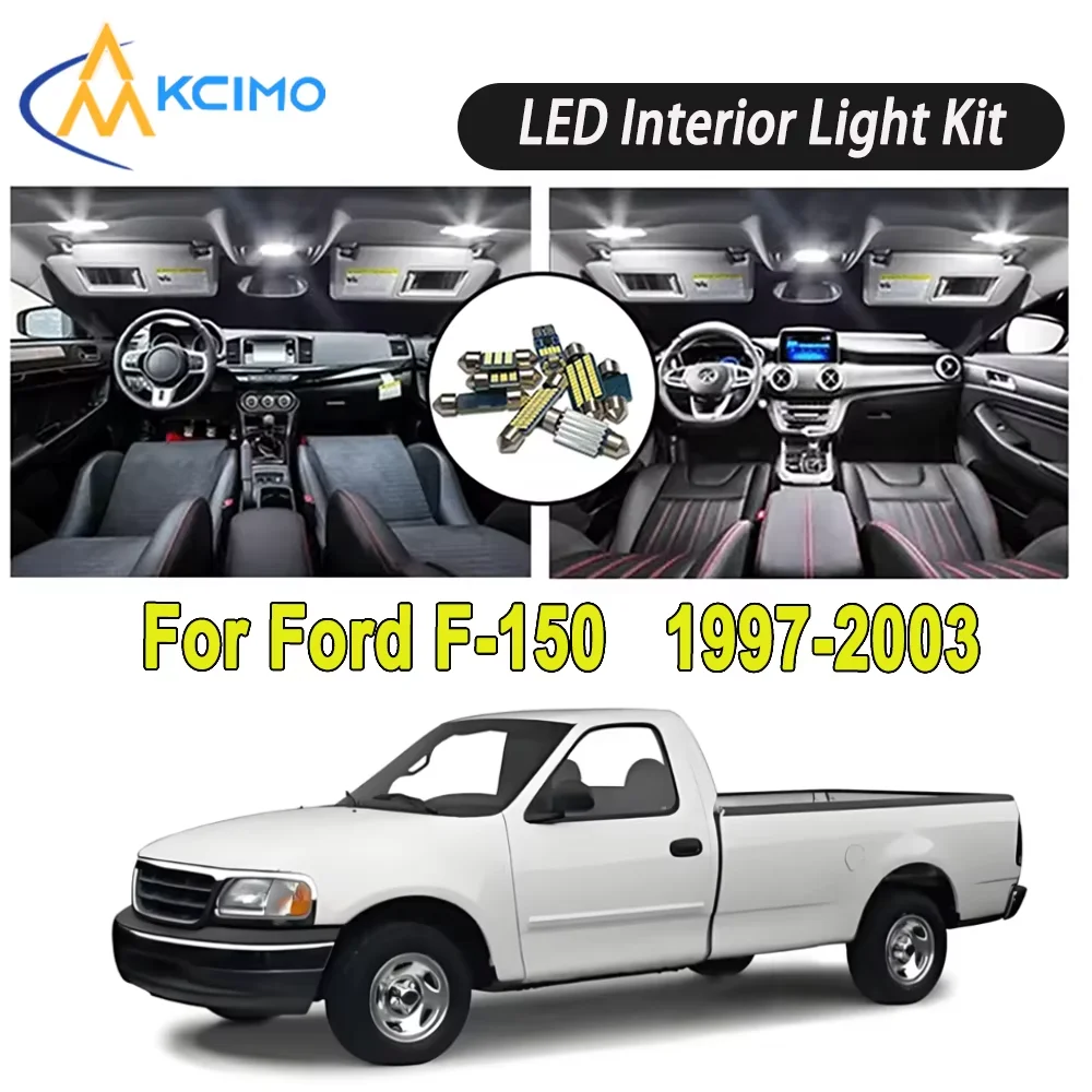 

New Light Bulb For Ford F-150 (1997-2003) Premium Bright LED Interior Dome Map Trunk Light Kit Car Led Lamps Canbus Car LED