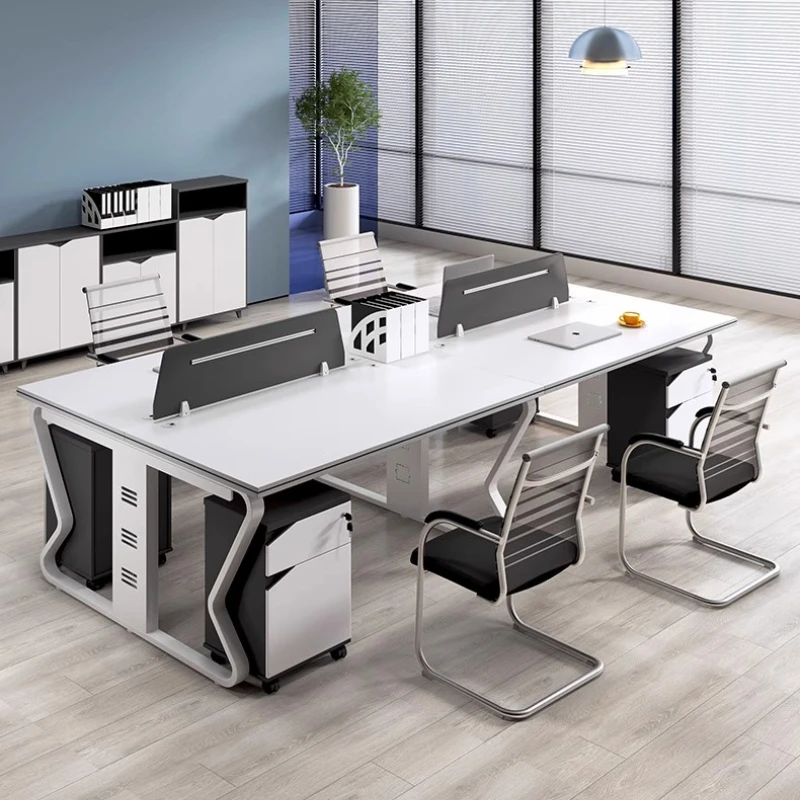 Комбинация офисного стола и стула, многофункциональная, удобная, современная, простая, без компьютера, рабочая станция, офисный стол.