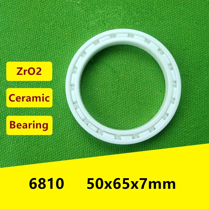 4pcs 6810 ZrO2 full Ceramic bearing 50x65x7 mm Zirconia Ceramic deep groove ball bearings 50*65*7mm