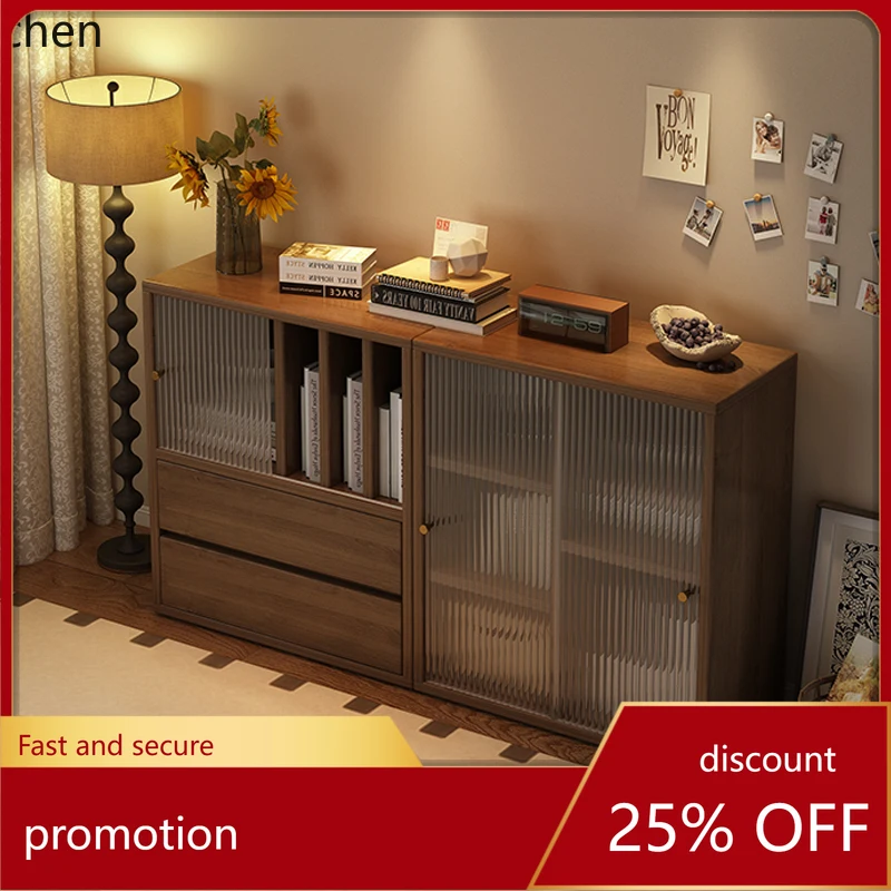 

ZML Home Living Room Freestanding Combination Storage Rack Vintage Style Storage Cabinet