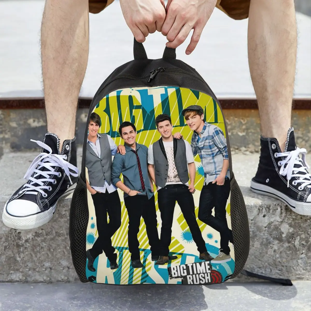 Mochila Big Time Rush Band, mochila de gran capacidad para niños y niñas, mochila escolar, bolsos de hombro para hombres y mujeres