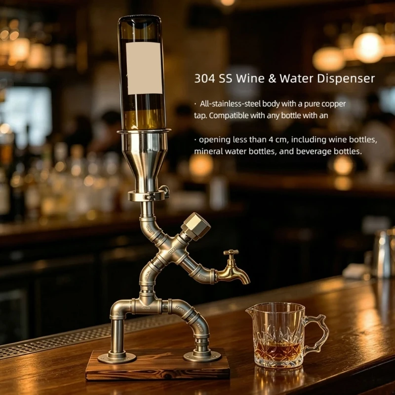 547F Drink Liquor Gifts Drink Dispenser of Cave Decor, dieselpunk Liquor Dispenser Brewery Accessories for Home Brewery, Unique