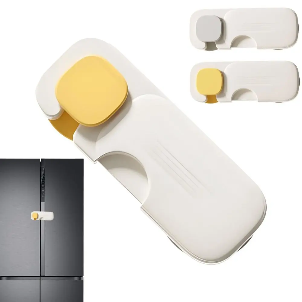 

Self Adhesive Unisex Proof Cabinet Locks Punch-free Safty Refrigerator Lock Anti-pinch Door Latches for Drawers Oven Closet