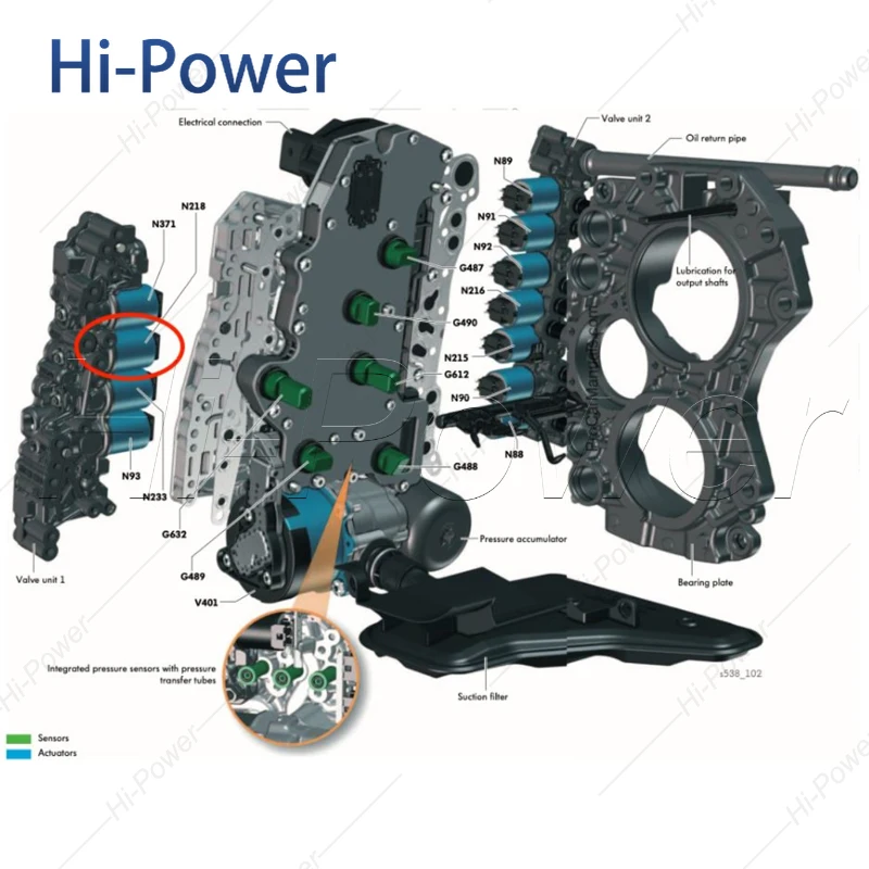 0DD DQ400 DSG Automatic Transmission Repair Kit Mechatronics for Plug-in Hybrid Vehicles