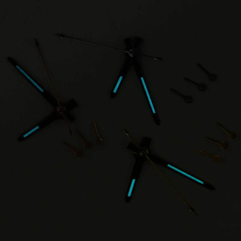 VK63 ساعة الأيدي C3 مؤشرات الساعات المضيئة مناسبة لحركة VK-63 فضي/ذهبي/ذهبي وردي مؤشر ساعة استبدال أجزاء